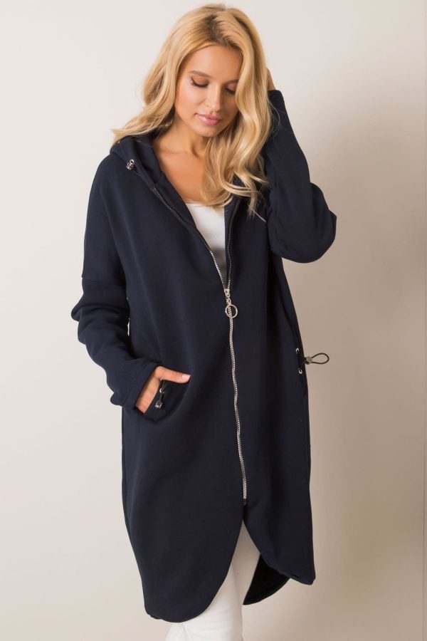 Φούτερ σε Navy - La touche parisienne