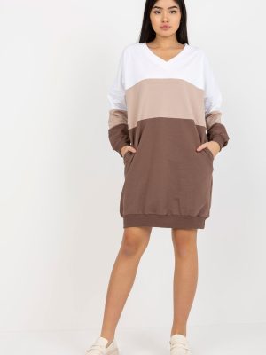 Φόρεμα σε Καφέ - Charme féminin