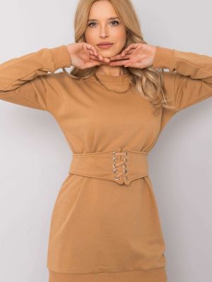 Φόρεμα σε Καφέ - Everyday elegance