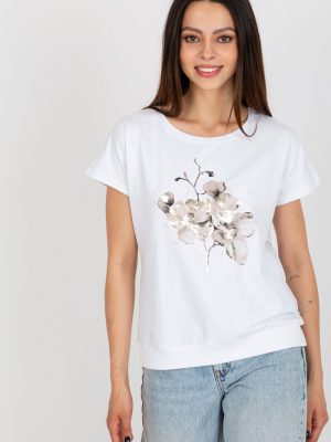 Μπλούζα σε Λευκό - Élégance sans effort